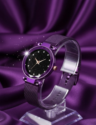 Moover Premium Dial Magnetic Mesh Strap Analog Women’s Watch for girls Daily&Party Wear Analog Watch  - For Girls