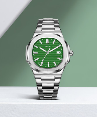 luxurit Mens-LRLX144 Formal-wear Date Functioning Series Square Dial Boys Watch with Quartz Mechanism Analog Watch  - For Men
