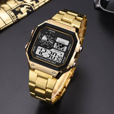 Shocknshop Stylish Trendy Small Square Dial Unisex Multifunction Sports Digital Watch  - For Men & Women