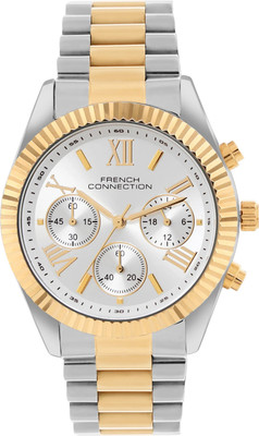 French Connection Éclat Chronograph Sunray Dial Mineral Glass Analog Watch  - For Women