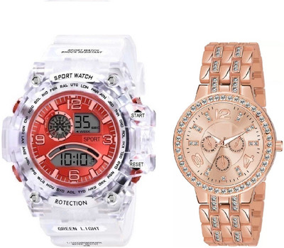 VISER Analog-Digital Watch  - For Couple