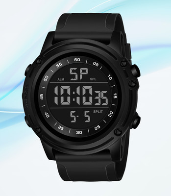 house of common 9086 Trendy digital sports watch featuring a black strap Digital Watch  - For Men
