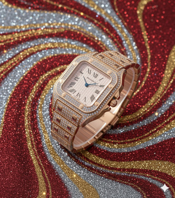 LOOFTRADER WW69 Roman Numerals Square Face Crystal Watch Analog Watch  - For Men & Women