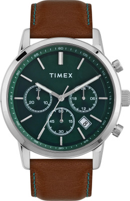 TIMEX TWEG294SMU02 Timex Green Round Dial Analog Watch  - For Men