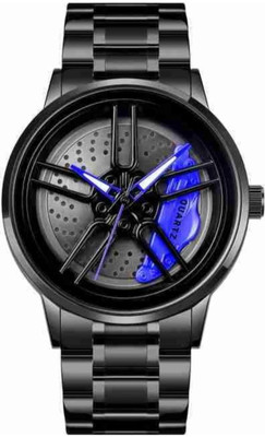 kriss collection Alloy wheel watch Alloy wheel spinner dial Analog Watch  - For Men