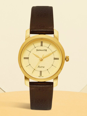 SONATA NP87018YL01W Low cost - Astra Analog Watch  - For Women