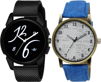 TVILLA White News paper MZ-LR28 Analog Watch  - For Men