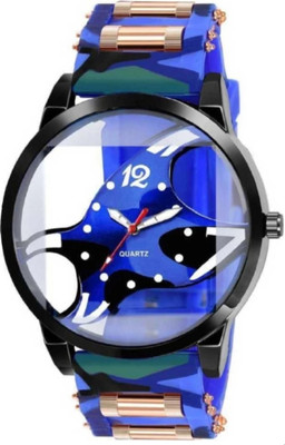 Vtrack Vtrack Stylish Big & Transparent Glass Dial Analog Watch  - For Men