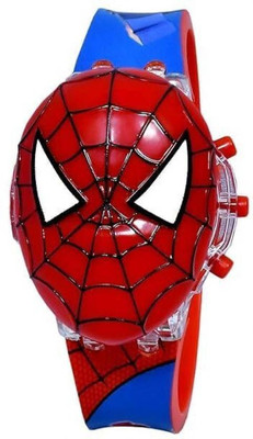 Forum Gift For Kids Spiderman Glowing Light and Disco Music Digital Watch for Kids Digital Watch  - For Boys & Girls