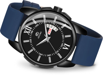 ADAMO 883NBI02 Men’s Formal Watch with Day & Date, 3D Dome Glass – 883NBI02 Analog Watch  - For Men