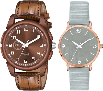 Attire Aura Trendy Couple Watches 01 Couple Combo Watches for Lovers Analog Watch  - For Couple