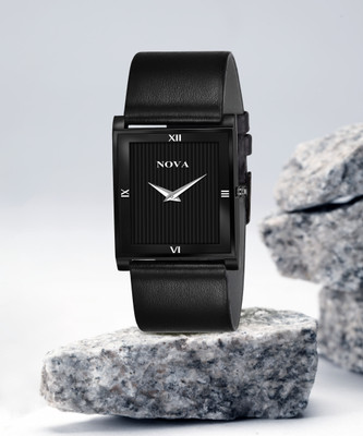 NOVA Slim Rectangular dial Analog Watch  - For Men & Women