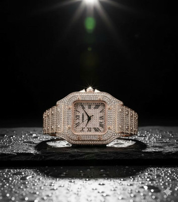 LEATHERTONE WW67 Luxe Diamond-Look Roman Dial Watch Analog Watch  - For Men & Women