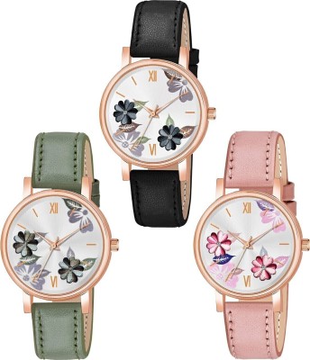 dmash Ethnic Flower Design Analog Watch Attractive Ethnic Flower Design Analog Watch Analog Watch  - For Women