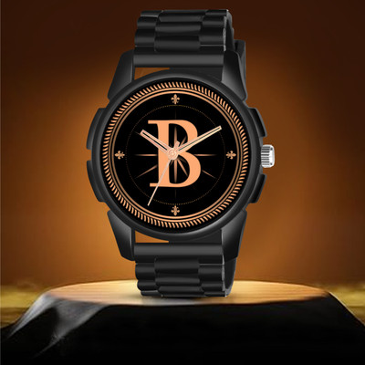 RobinXX ALPHA-B-J16-BLK-CDBLK-1 Alpha Heritage Collection A Black Strap Watch for Man & Boys Analog Watch  - For Men