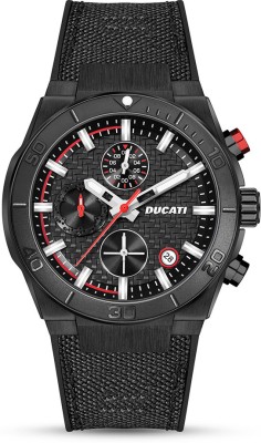 DUCATI Chronograph Black Dial Round Watch for Men|Luxury Analog watch for Men Analog Watch  - For Men