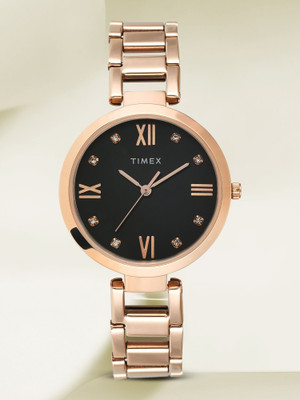 TIMEX Black Dial Analog Watch  - For Women