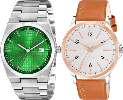 TVILLA Green Dial Date Function TV-LR160 Analog Watch  - For Men
