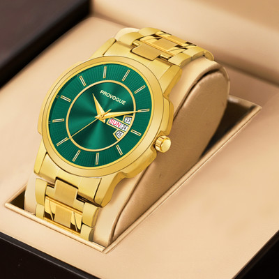 PROVOGUE PRV-233-Green Day and Date Display Analog Watch  - For Men