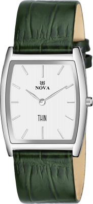 NOVA MENS AND WOMEN SLIM LEATHER WATCH Analog Watch  - For Men & Women