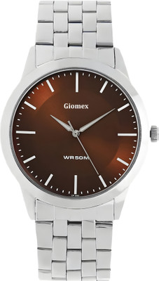 Giomex 1584SM04_1 Brown Plain Chain Premium Addition Analog Watch  - For Men