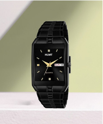 HLMT Analog Watch- Original Black Plated Day & Date Functioning for Boys Analog Watch - For Men Analog Watch  - For Men