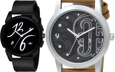 TVILLA Black Professional Look MZ-LR61 Analog Watch  - For Men