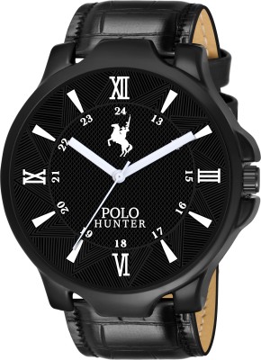 POLO HUNTER PH-6501-BLACK Unique Style Analog Watch  - For Men
