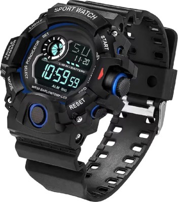 Filsfa 7 Different Lights, Time, Date, And Day Sports Watch For Boys Digital Watch  - For Men