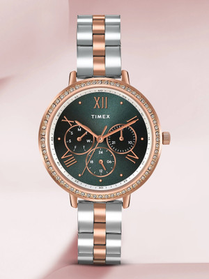 TIMEX Multi Function Green Dial Analog Watch  - For Women
