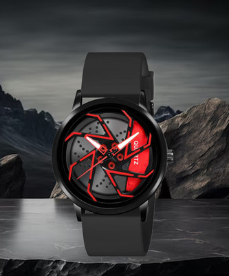 KILLER KLR-5013-1 Turbo Wheel Series inspired turbo edition Black Analogue Watch For Mens & Womens Analog Watch  - For Men & Women