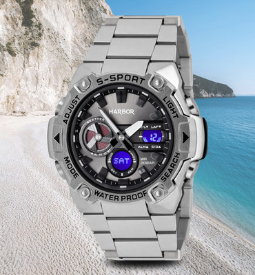 Harbor 9125 Steel A Premium Stainless Steel Watch to Elevate Men’s Style Analog-Digital Watch  - For Men
