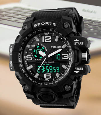 Diaggro SKM 1155 Men's trendy multi-sport analog-digital wristwatch Analog-Digital Watch  - For Men