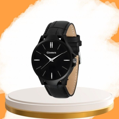 Giomex Designer G-Black Plain_1 Analog Watch Analog Watch  - For Men