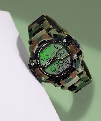 Navyamall 1125SL01 Army Pattern Sports Boys Digital Watch  - For Men