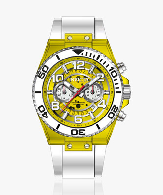 INVICTA 44376 Speedway Chronograph Quartz Yellow Dial Analog Watch  - For Men