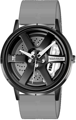 Om Collection Gyro Wheel Car Wheel Analog Watch  - For Men
