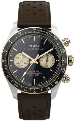 TIMEX TW2Y24100UJ TIMEX Waterbury Black Round Dial Analog Watch  - For Men