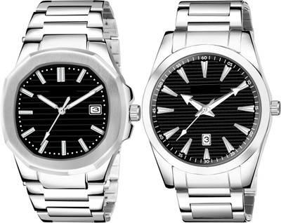 TVILLA Black Dial Date Function TV-LR144 Analog Watch  - For Men