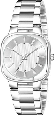 VARNI ENT LR299 New Trending White-Silver Round Braclet Professional Analog Watch  - For Women