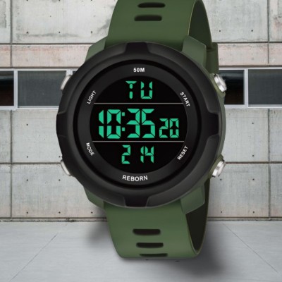 SKMEI 9062 Sports stylish features loaded leather sports Digital Watch  - For Men