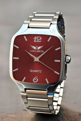 LOIS CARON LCS-4302 Elegant Silver Square Analog Quartz For Men/Boys Wrist watch Analog Watch  - For Men