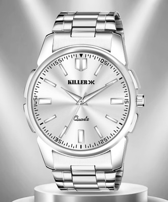 KILLER KL-9301-SILVER Big Dial Analog Watch  - For Men