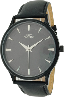 Hmt Fashion Round Slim 40mm Dial Quartz Movement Leather Strap Watch Analog Watch  - For Men