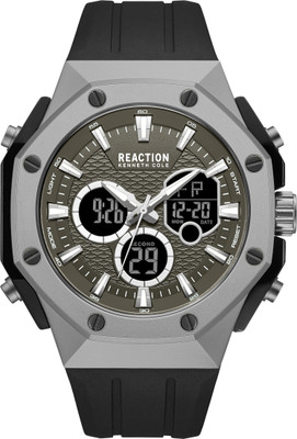 Kenneth Cole Reaction New Collection Gun Octagon Dial Analog-Digital Watch  - For Men