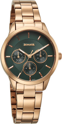 SONATA Festive 2.0 Sonata Festive 2.0 Quartz Green Round Dial Women's Watch / Analog Watch  - For Women