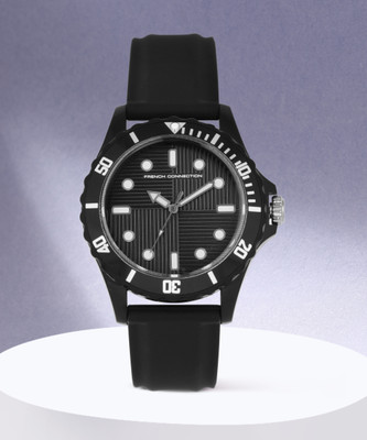 French Connection French Connection Black Analog Watch for Unisex - FC170B Analog Watch - For Women