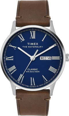 TIMEX TWEG26502 TIMEX WATERBURY Blue Round Dial Analog Watch  - For Men