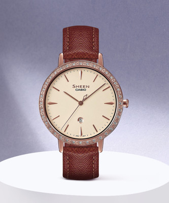 CASIO SHE-4535YGL9AUDF Sheen Analog Watch  - For Women