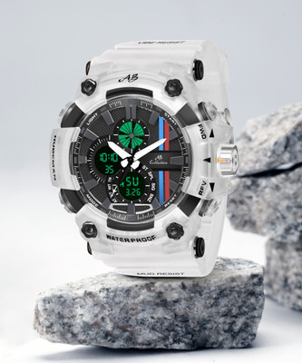 AB Collection Ferari G-Style S-007SHOCK Gyro Analog Watch  - For Men